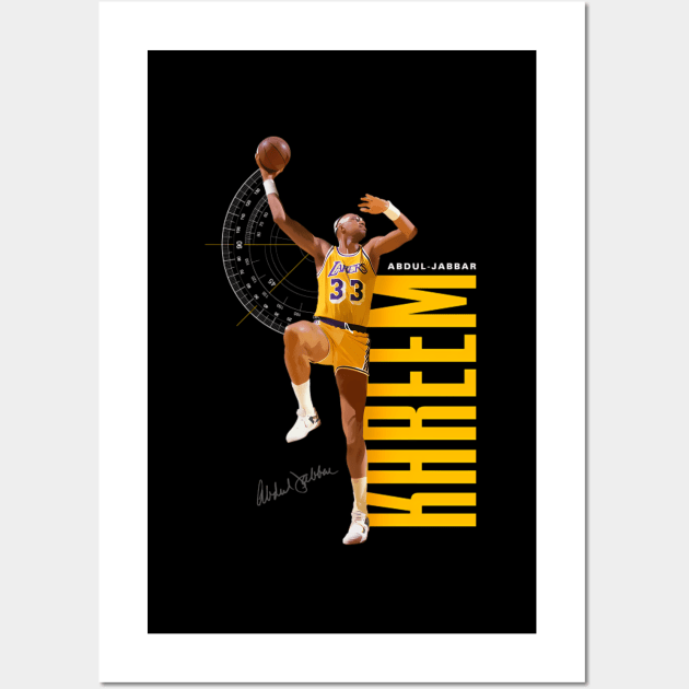 Kareem Abdul Jabbar Wall Art by keng-dela